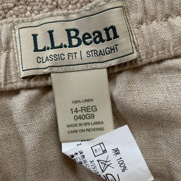 LL Bean linen skirt size 14 - Picture 3 of 3